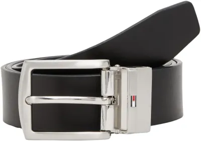 Obrázek produktu pro Pánský pásek Tommy Hilfiger Denton, šířka 3,5 cm, oboustranný, vícebarevný (modrá/bílá)