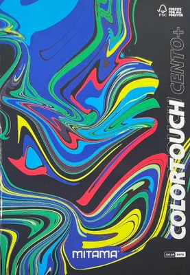 Obrázek produktu pro Sešit "Color Touch", A4, čtverečkovaný, 52+2 listů, černá, MITAMA 62173-90138