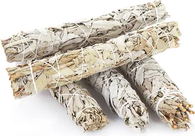 5x Xl Weißer Salbei Smudge Sticks 65g Natur Salvia Apaina Räucherbündel 6725
