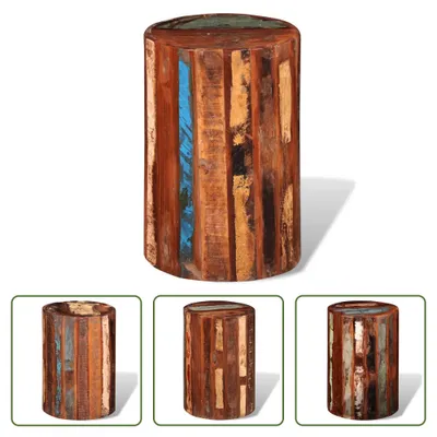 Produktbild von The Living Store Hocker Altholz Massiv