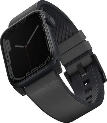 Immagine prodotto di Uniq Pasek Straden Apple Watch Series 1/2/3/4/5/6/7/8/9/10/Se2/Ultra/Ultra 2 42/44/45/49Mm. Cinturino ibrido in pelle Grigio/Szary