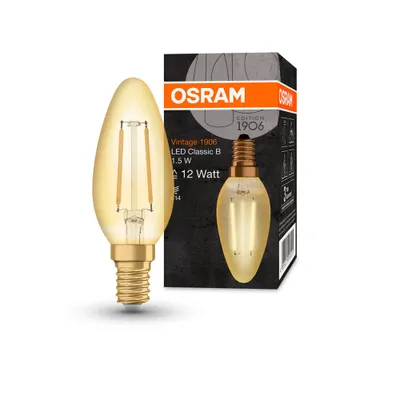 Zdjęcie produktu dla Osram Vintage 1906, 1,5 W, 12 W, E14, 120 lm, 15000 h, Ciepłe białe