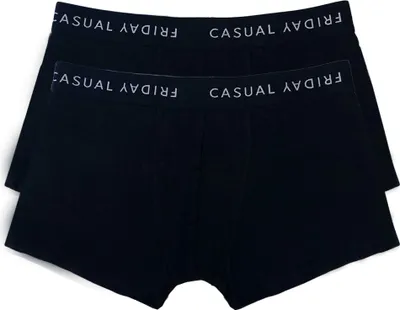 Produktbild von 2er Stück Pack Boxershorts Trunks Set Stretch Basic Unterwäsche Hose |