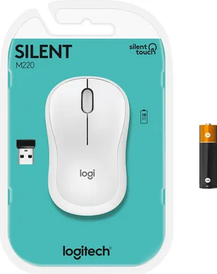 Obrázok produktu pre Logitech M220 Silent Maus Kabellos Weiss