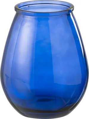 Produktbild von J-Line Vase Egg Glass Blue Small