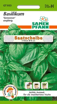 Artikelbild 1 von 'Saatscheibe Basilikum' aus der Kategorie Saatbänder & Saatplatten