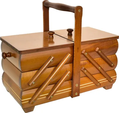 Produktbild von Nähkoffer klappbarer Lichtstern 32,5x16x27,5 cm