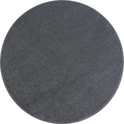 Produktbild von Ayyildiz Moderne Designer-Teppiche Grau 120 cm rund Moderner, kurzfloriger Wohnzimmerteppich, einfarbig gesprenkelt hellgrau