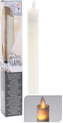 Image de Bougie LED 23 cm - Realistic Flame - avec minuterie (FBA)