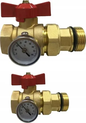 Obrázek produktu pro Ventil 1" Pro Termostatický Červený Kulový Ventil Pro Vypínání