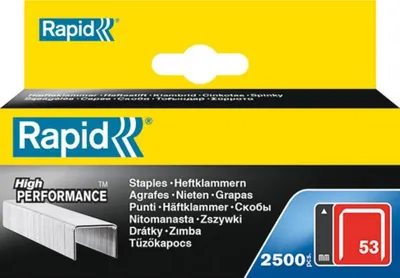Obrázok produktu pre Rapid 11860425, Balík svoriek, 1,4 cm, Označovanie, 2500 svoriek, Kovová, Rapid (značka)