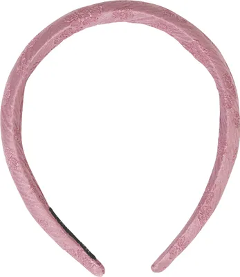 Produktbild von Haarreif "Marita" mit Blumenmuster | Rosa