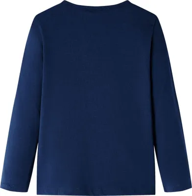 Produktbild von vidaXL Kinder-Langarmshirt Marineblau 104