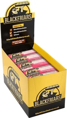 Produktbild von Blackfriars Flapjacks (25x90g) Raspberry & White Chocolate - Riegel - Energie-Riegel
