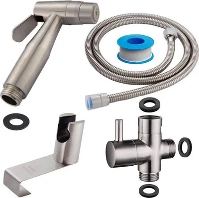 Produktbild von Handbrause aus Edelstahl von Shattaf, Bidet-WC-Handbrause – Premium-Sprüh-WC-Bidet, Bidet-Sprühdüse