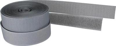 Produktbild von InLine® Kabelbinder, Klettband 2-teilig, 25mm, grau, 3m
