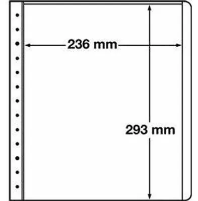 Produktbild von LEUCHTTURM Blankoblätter, 1erEinteilung, 236x293 mm