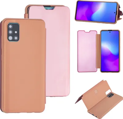 Produktbild von Uniq accessory Samsung Galaxy A71 Rose Gold Book type case - Hard plastic
