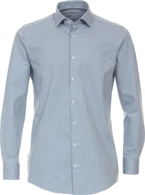 Produktbild von VENTI Herren Businesshemd Langarm Modern-Fit Jerseyflex Hellblau 39
