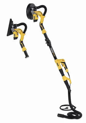 Produktbild von Powerplus Trockenbauschleifer POWX 0477, 710 Watt,  Rundkopf- und Dreiecksschleifer, Teleskoprohr bis 165 cm inkl. Tragetasche und Schleifpads