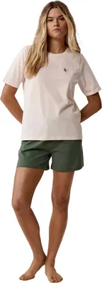 Produktbild von Damen Pyjama Atlantic 100% Baumwolle lockeres Design rosa/grün M
