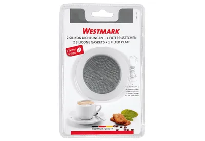 Produktbild von WESTMARK 2 Silikondichtringe und 1 Filterplättchen für Espressokocher Brasilia Plus 6Tassen