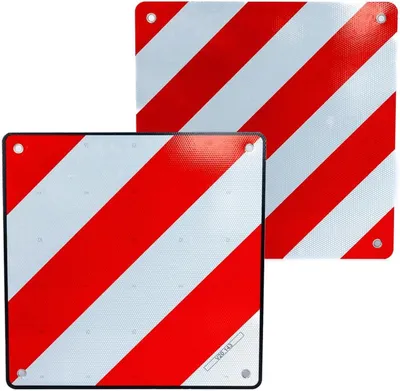 Produktbild von Hinweisschild Markierungstafel aus Aluminium – universell auch für Italien (EN12899) und Spanien (V20) – vollständig reflektierend – extra stark – 50