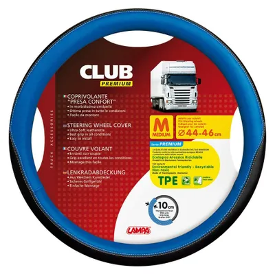 Obrázek produktu pro POKROV NA VOLANT 98906, materiál TPE, průměr 44-46 cm, barva: černá/modrá