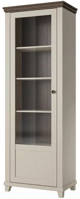 Obrázok produktu pre Vitrína ľavá TEVORA EV05 svetlobéžová / dub dunin