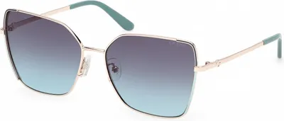 Produktbild von Guess Gu00192 Damen-sonnenbrille Blau  Mann Blau One Size