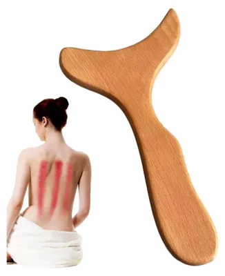Produktbild von Massagekamm aus Holz für Schabertherapie und Körperpflege
