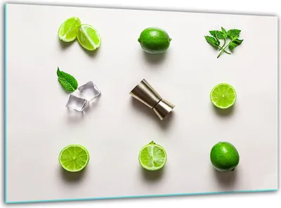 Produktbild von Glas Herdabdeckplatten Schneidebrett Universal 30x22cm Obst
