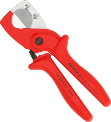 Produktbild von Knipex 90 25 185, Rohrschneider, Stahl, Kunststoff, Rot, 1,2 cm, 185 mm