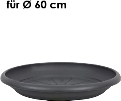 Produktbild von Livinja Untersetzer, d= 54 cm, für Pflanzkübel Zylinder d= 60 cm, anthrazit, Polypropylen