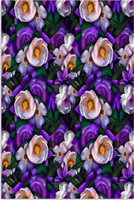 Produktbild von MuchoWow® Poster Blumen - Anemone - Rose 80x120 cm - Papierdruck