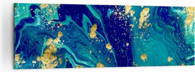 Produktbild von Bild auf Leinwand - Leinwandbild - Abstraktion modern - 160x50cm - Wand Bild - Wanddeko - Leinwanddruck - Bilder - Kunstdruck - Wanddekoration - Leinwand bilder - Wandkunst - AB160x50-3831