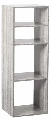 Produktbild von Wandregal, weiß, 2 obere und 2 untere Divisionen, Höhe 100,5 cm