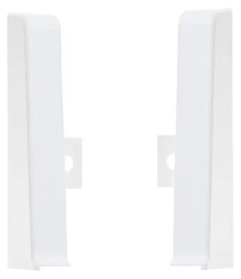 Zdjęcie produktu dla Zaślepki do listwy przypodłogowej Cezar60 20x60mm 1kpl=2szt(L+P) Cezar Biały RAL9003 Mat