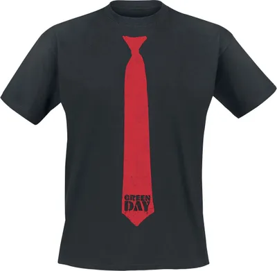 Produktbild von Green Day T-Shirt Herren Tie schwarz Band-Merch, Bands 100% Baumwolle S