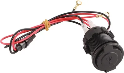 Obrázok produktu pre Motocykel Duálna USB nabíjačka 12V Elektrický digitálny voltmeter Rýchle nabíjanie dielov pre telefón Tablet GPS Red