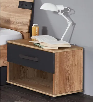 Zdjęcie produktu dla Nachtkommode >Lothar< in Plankeneiche - 46x38x40cm (BxHxT)