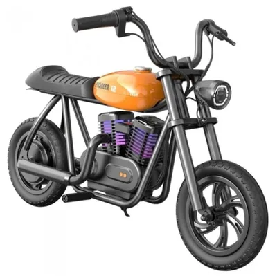 Zdjęcie produktu dla Hyper Gogo Pioneer Dziecięcy elektryczny motocykl (Chopper), 12" koła, pomarańczowy