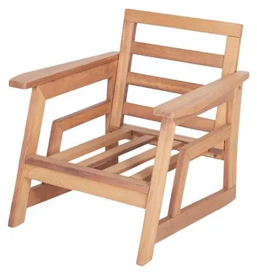 Produktbild von Gartenstuhl Stuhl Terrassenmöbel Armlehnstuhl Holzstuhl Gartenmöbel