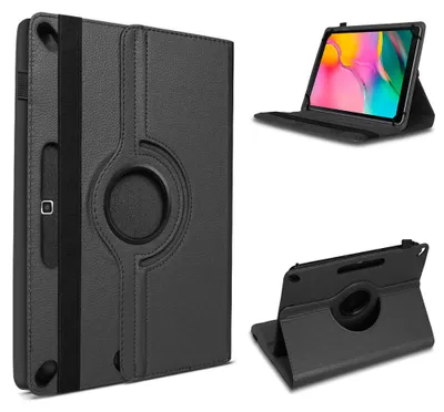 Produktbild von Tablet Hülle für Samsung Galaxy Tab A 10.1 2019 Tasche Schutzhülle 360° DrehbarFarben:Schwarz