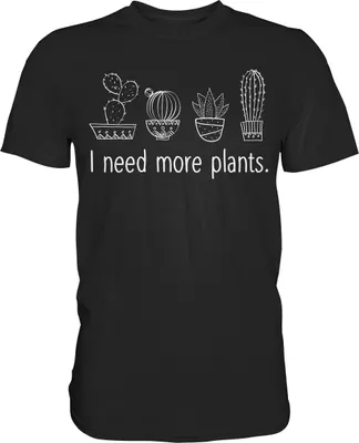 Produktbild von Kaktus Sammler Sukkulenten Pflanzen Kakteen T-Shirt – Black / S
