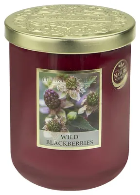 Duftkerze Sojawachs 340 g, 75 h Brenndauer, Brombeerduft