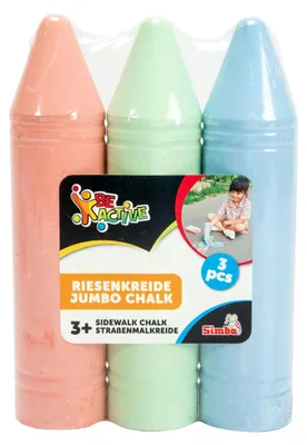 Obrázok produktu pre SIMBA DICKIE 106336213 - 3 pastelky na vyfarbovanie ulíc Jumbo