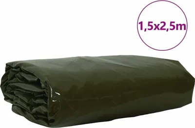Immagine prodotto di vidaXL Tela verde oliva, 650 g/m², 1,5 x 2,5 m, con rivestimento in PVC