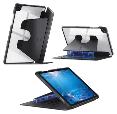 Produktbild von Fintie Hülle für Samsung Galaxy Tab A11+ Plus 11" 2025 / Tab A9+ Plus 11 Zoll 2023 Tablet mit Magnetständer, Stoßfeste Schutzhülle mit Multi-Winkel Betrachtung für Horizontal & Vertikal, Schwarz