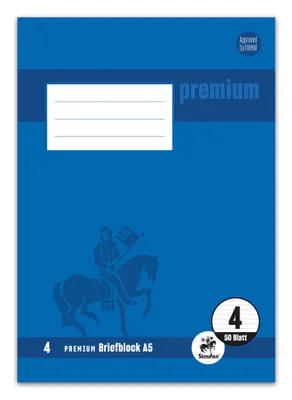 Produktbild von Staufen® 734040251 Briefblock PREMIUM LIN 4 - A5, 90 g/qm, 50 Blatt, liniert